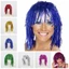 DELMER Halloween Màu Tóc Giả, Kim Loại Lạ Mắt Đầm Lá Tinsel Tóc Giả, Phụ Kiện Tóc Ngộ nghĩnh Cosplay Lấp Lánh Sáng Bóng Đảng Tóc Giả