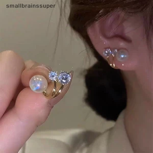 Smallbrainssuper 1 Đôi Bông Tai Ngọc Trai Đa Năng Làm Quà Giáng Sinh / Sinh Nhật / Năm Mới Cho Nữ sbs