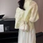 Túi dây rút FUJI Hanfu, Túi xách hoa thêu phong cách dân tộc, Túi đeo chéo di động Túi đeo vai Túi lưu trữ Túi xô hoa du lịch