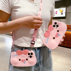 Dành Cho OPPO A6C A6S A6X A5X A3X A6T A60 A79 A38 A18 A98 A58 A78 A17 A96 A76 A16 A74 A94 A54 A15 A53 A52 A31 A5S Reno 15 14 13F 12F 11F 10 7Z Ốp Điện Thoại Heo Ngáy Hồng Có dây buộc