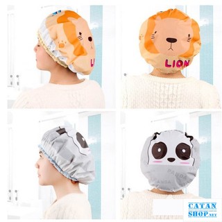 Mũ Tắm Trùm Tóc Chống Nước, Nón Tắm Ủ Tóc Hình Thú Dễ Thương Xinh Xắn ( giao màu ngẫu nhiên ) GD762-mutrumtoc