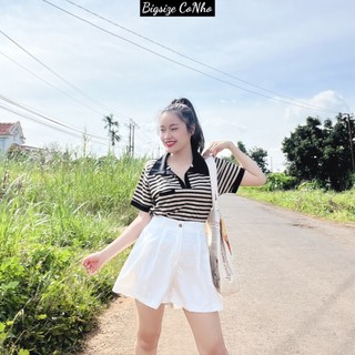 Quần đùi Bigsize nữ lưng thun và khóa kéo, Quần short nữ big size ngoại cỡ xinh xắn trẻ trung Q8