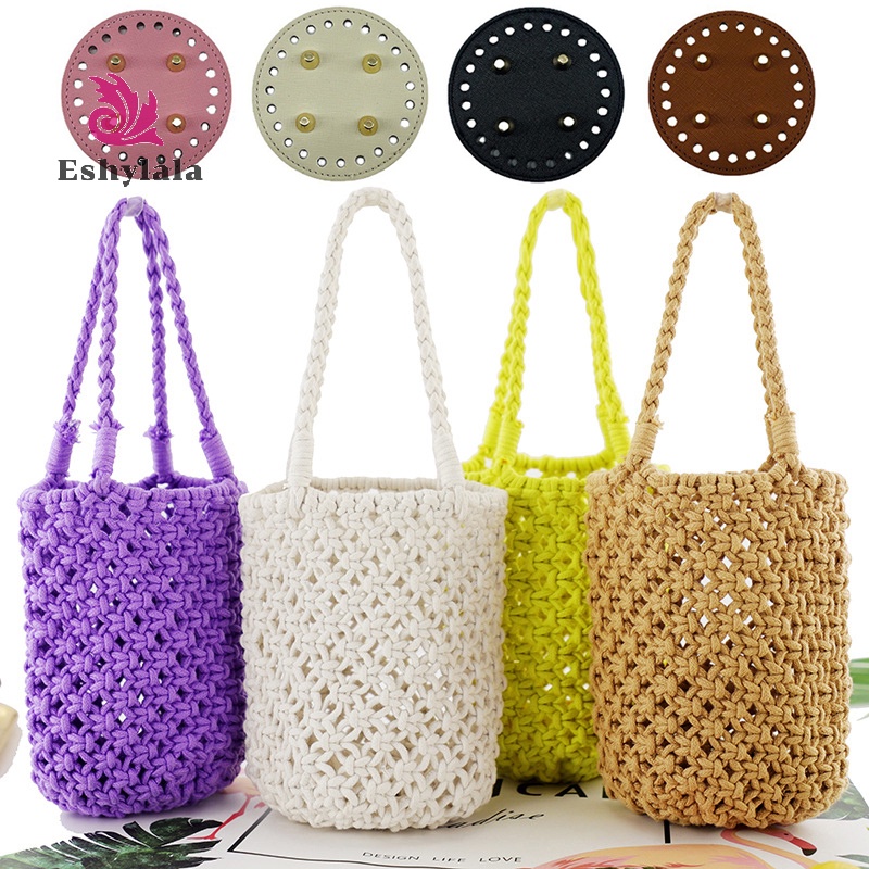 Đáy Tròn Cho Túi Dệt Kim Da Đế Túi Phụ Kiện Handmade Đáy DIY Móc Pad Dệt Da Đáy [MỚI]