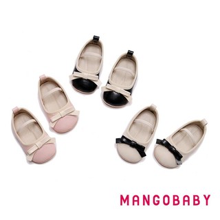Mg-baby Girl Cao Cấp PU Đế Bằng Cho Trẻ Sơ Sinh Nơ Đầu Tiên Giày Cũi Cho Tiệc Lễ Hội Tắm Cho Bé