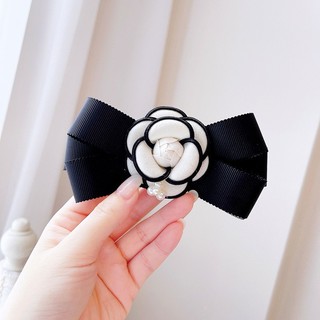 READY STOCK Women's Camellia Bow Ties with Pins College Style Rose Blouse Dress Neckties Collar Accessories
