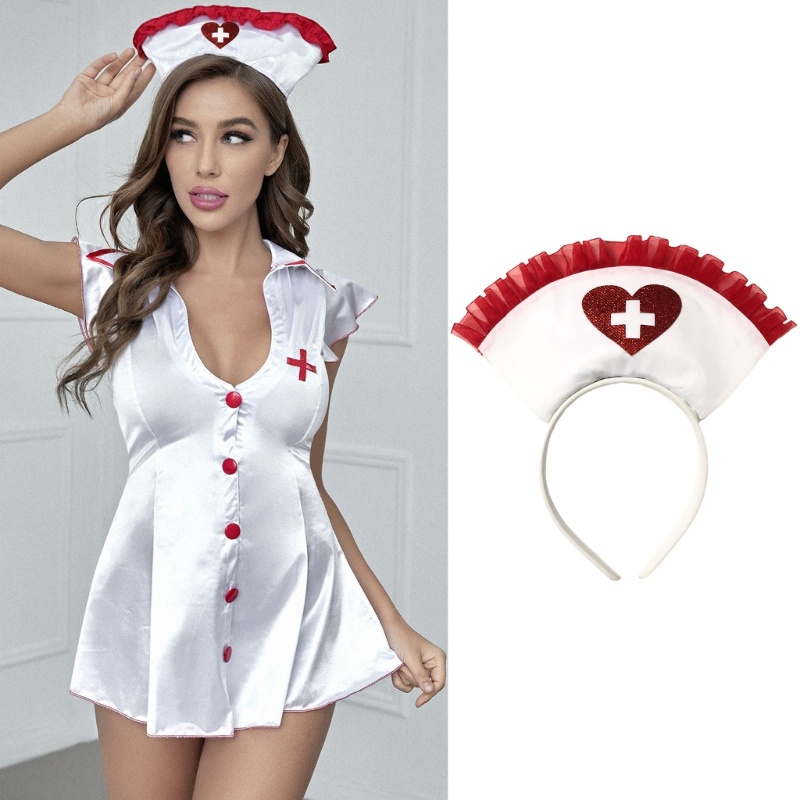 Bầu Trời Mũ Y Tá Băng Đô Halloween Băng Đô Phụ Kiện Tóc Cho Bé Gái Và Nữ Ngày Lễ Đảng Mũ Nón