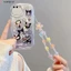 Compatible Ốp Điện Thoại Mềm Trong Suốt Hình Gấu / Thỏ / Cún / Dâu Tây 3d Có Dây Đeo Cho iphone 7 8 6 6s +