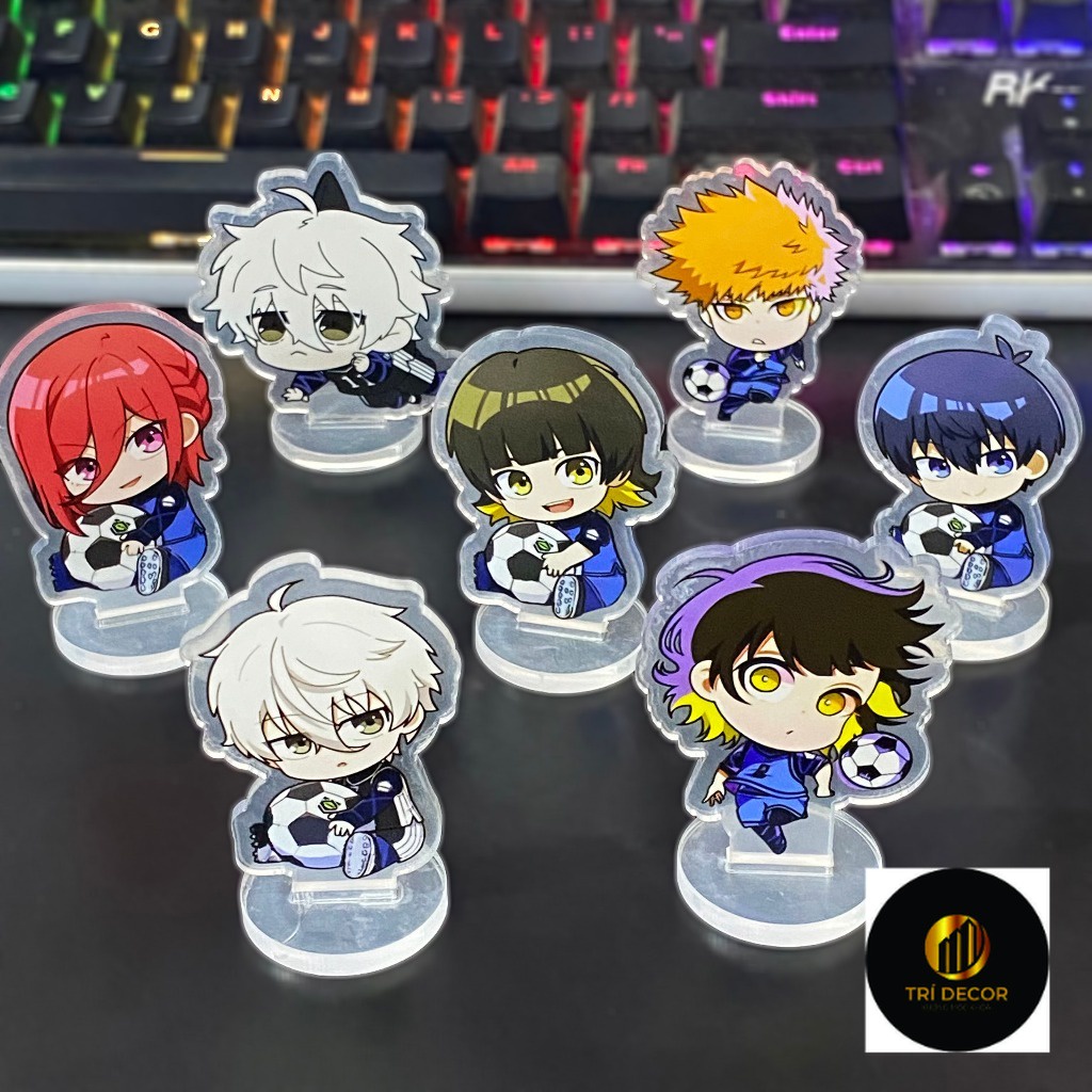 [6CM] Mô hình Blue Lock standee mica, tranh kính acrylic trưng bày nhân ...