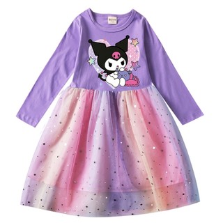 Cô Gái Mới Nhất Váy Dài Tay kuromi 8968