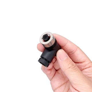 Đầu nối cảm biến HOMELYHUB M12, Ổ cắm nam nữ 4 5 8 Pin M12 Phích cắm hàng không, Góc thích ứng nguồn M12 Đầu nối cáp cảm biến Vít Khớp nối ren