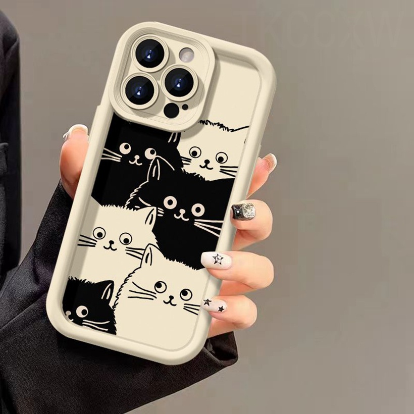 Ốp Điện Thoại Chống Rơi Họa Tiết Mèo Hoạt Hình Dễ Thương Cho redmi k60 k50 ultra k60 k50 k40 k30 pro k60e k40s