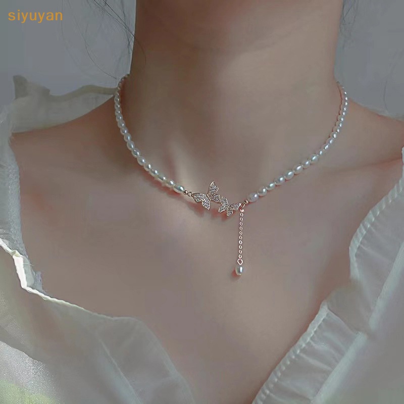 Vòng cổ chuỗi ngọc trai mặt dây chuyền thời trang Siyuyan dành cho nữ vn