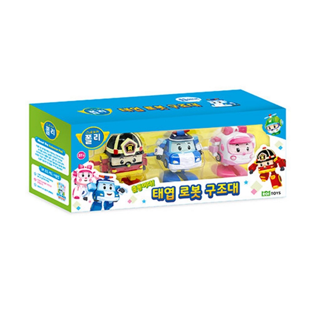 Newhope 6-Piece Poly Robocar Transform Robot Roy Fire Tamin Traffic