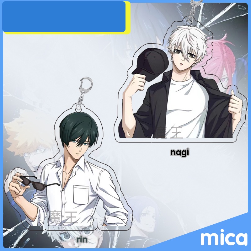 Móc khóa BLUE LOCK ver BÁN THÂN in hình anime chibi mica trong acrylic keyring dễ thương