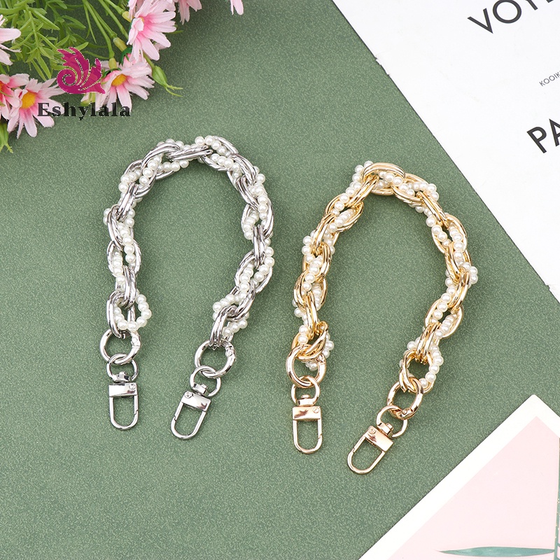 Dây đeo thay thế dây chuyền mở rộng ngọc trai thanh lịch Chuỗi mở rộng có thể tháo rời dành cho nữ Túi xách trang trí Phụ kiện túi xách [MỚI]