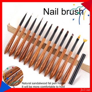 Cọ Sơn Móng Tay Bằng Gỗ Đàn Hương Thân Thiện Với Môi Trường Phong Cách Nhật Bản