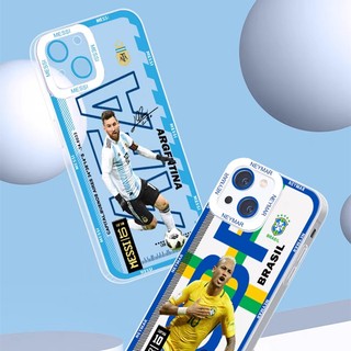 Ốp Điện Thoại TPU Dẻo In Hình Ronaldo Neymar Messi Cho iphone 6 6S Plus 7 8 Plus SE 2022 X XS Max XR 12 Mini 15 Pro Max