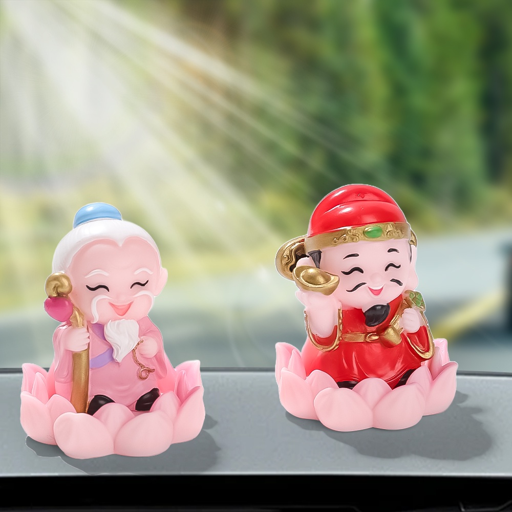 [Featured] Tượng Thần Tài Năm Mới - Tượng Phật Quan Âm Dễ Thương - Tượng Nhỏ Bằng Nhựa Resin Để Bàn Trang Trí Nhà Cửa / Văn Phòng