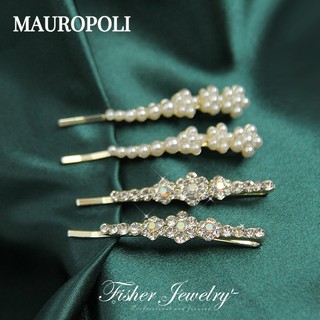 Mauropoli [Hàng Có Sẵn] Kẹp Tóc Hợp Kim Đính Đá Phong Cách Mới Cho Nữ