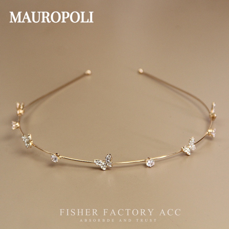 Mauropoli [Sẵn Sàng] Băng Đô Phong Cách Công Chúa Bướm Phong Cách Hàn Quốc Phong Cách Mới Siêu Cổ Tích Tính Khí Mùa Hè Băng Đô Đi Chơi Phụ Kiện Tóc Nữ