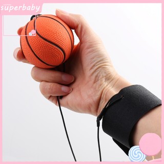 (Superbaby) Đồ Chơi Bóng Nảy Kèm Dây Đeo Cổ Tay Bằng Cao Su Đàn Hồi Tập Luyện Cho Trẻ Em Ngoài Trời