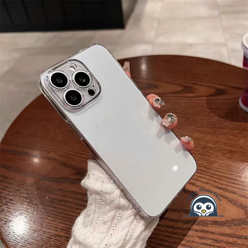 Ốp Điện Thoại Trong Suốt Cao Đơn Giản Cho OPPO A5 Pro A3 A3X A2 A1 Pro A3i A2M A2X A1s A1X A18 A15 A15s A16 A16s A16K A16E A17 A17K A1K 5G 4G Vỏ Mềm Trong Suốt Chống Sốc