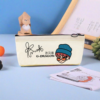 GC9 BIGBANG GD G-DRAGON POWER Canvas Hộp Đựng Bút Chì Túi Bảo Quản Dung Tích Lớn Sinh Viên Văn Phòng Phẩm Túi CG9