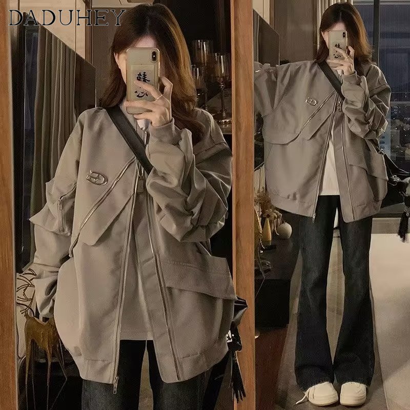 Ảnh Quần jeans DADUHEY ống loe lưng cao phong cách đường phố Mỹ cao cấp cỡ lớn 4
