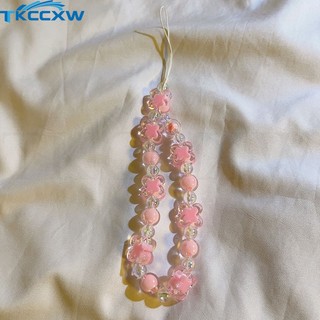 Dễ Thương Dây Đeo Điện Thoại acrylic Đính Hạt Ngọc Trai Chống Thất Lạc Nhiều Màu Sắc Xinh Xắn