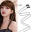 Set 2 Dây Xích Đính Đá Cài Tóc, Dây Kẹp Tóc Lấp Lánh Tạo Kiểu Cá Tính QiQiShop