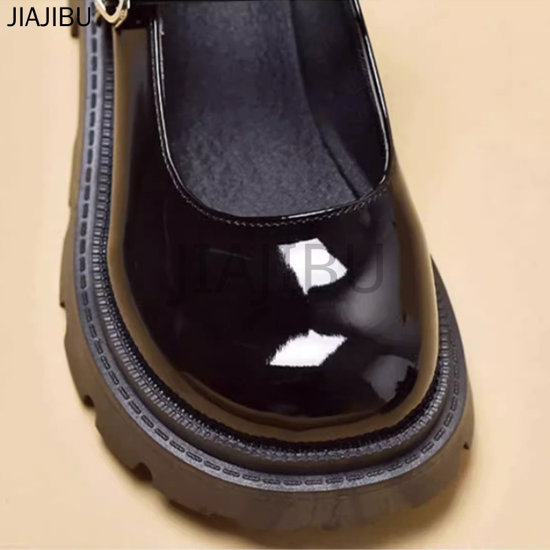 Giày Trẻ Em Dễ Thương Cute Girls Princess Shoes Fashion Kids Shoes Giày Đi Học Kids Black School Shoes Children's Doll Shoes Korean Fashion Platform Girls Mary Jane Shoes Giày Lolita Mũi Tròn Giày Đồng Phục JK Giày Bệt Bé Gái Giày Khiêu Vũ Màu Đen