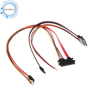 Ulovebsby 20 / 30 / 40cm Cáp nguồn 4Pin + SATA 22 (15 + 7) Pin sang PH2.0 / 3.0 Cáp dữ liệu ổ đĩa cứng Cáp cấp nguồn VN