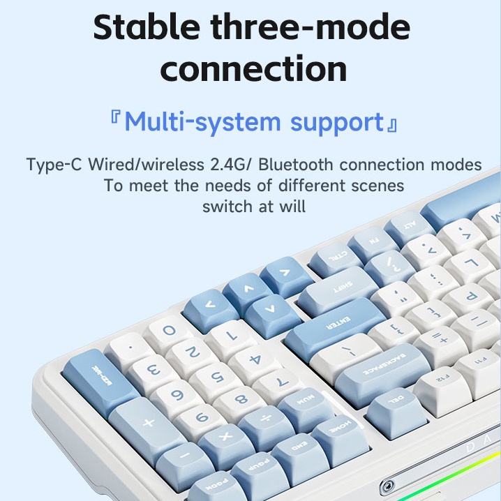Hàng có sẵn!2026 MỚI! MKOSE K99 v3 K99 v2 bàn phím cơ tùy chỉnh bluetooth không dây bàn phím chơi game 3 chế độ type-c Đĩa PC âm thanh kem, đĩa FR4 | BigBuy360 - bigbuy360.vn
