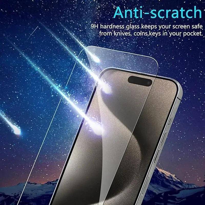 3 Bộ Phim Kính Cường Lực HD 40D Cho iPhone 13 12 Pro Max Mini SE 2020 2022 XR X Chống Trầy X Chống Trầy Xước Bảo Vệ Màn Hình Điện Thoại Chống Cháy Nổ Cho iPhone 15 14 11 8 7 6S Pro Max Plus XS Max