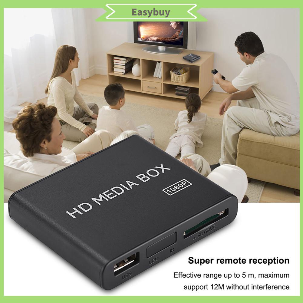 Mini Lettore Multimediale Full HD 1080p – Supporto USB, RMVB, AVI, MKV, HDMI E AV – Spina UK, Piccole Dimensioni - 3