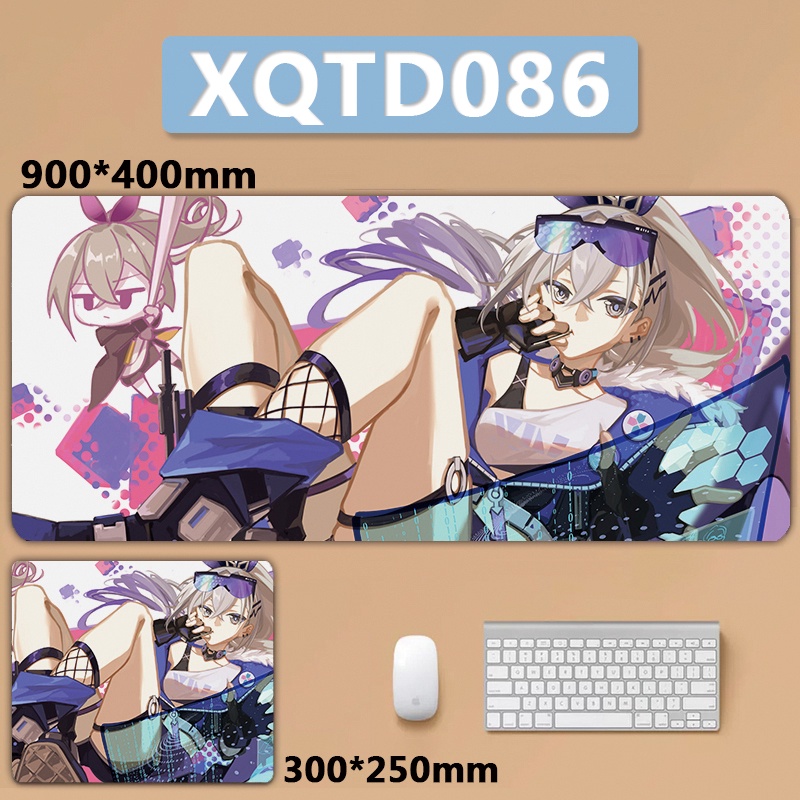 Honkai Star Rail Silver Wolf SilverWolf XXL Lớn Mousepad Bàn Phím Miếng Lót Chuột Miếng Lót