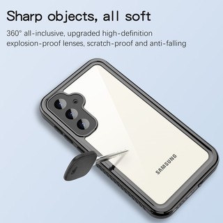 [Jlk] Ốp lưng chống nước S24 Ultra IP68 cho Samsung S24 S22 Ultra S23 Plus S23 FE Vỏ bảo vệ 360 điện thoại dưới nước chống sốc ngoài trời