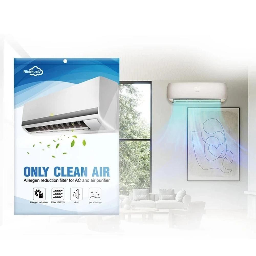 CHEESELY 5 đầu vào điều hòa không khí, Tấm lọc lọc không khí gia đình đa năng, Vỏ khử trùng Bộ lọc bông chống bụi cho nhiều thương hiệu