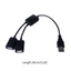 Bộ chia USB GODD Cáp Y USB 1 Nam đến 2 Nữ Đầu nối dây nối dài USB đôi