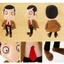 Mr. Bean nhồi bông nhân vật hoạt hình, gấu bông mềm, gấu teddy, búp bê vải, quà cho bé