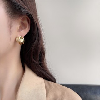 Khuyên Tai Kim Loại Đơn Giản Thời Trang Cá Tính