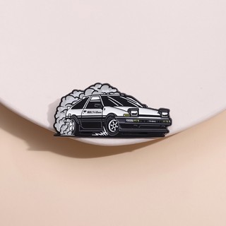 Huy Hiệu Kim Loại Gắn Ba Lô Hình anime Fujiiwara Takashi car drift ae86 d Mendenamel pin souvenir Gửi Một Người Bạn
