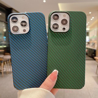 Ốp Điện Thoại Họa Tiết Sợi Carbon Cho IPhone 15 14 ProMax 13 12 11 Pro XS Max XR X 8 7 Plus SE 2020 Ốp Lưng Nhựa Cứng Vỏ Đèn K01