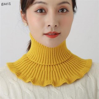 [Gzi1] Khăn Quàng Cổ Giả Dệt Kim Có Tai Cổ Lọ Ấm Áp Chống Gió Mùa Đông Có Thể Tháo Rời Cho Nữ