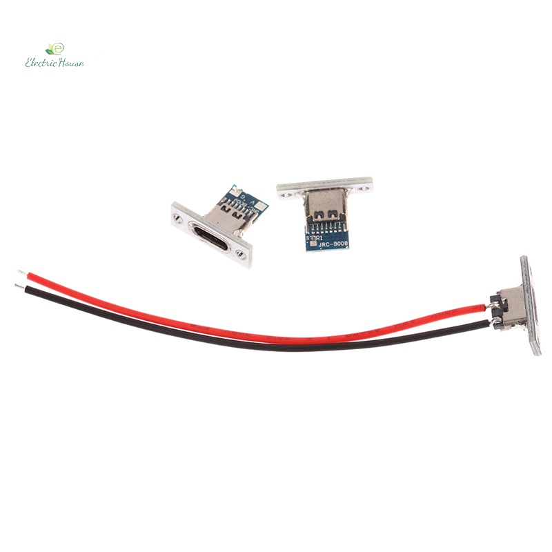 [Ngôi Nhà Điện] usb jack type-c 2pin 2p 4p Đầu Nối female Chống Nước Cổng Sạc usb type c