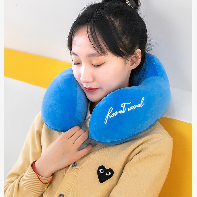 Gối Cổ Chữ U,gối Chống Mỏi Cổ,Hàng Cao Cấp Kê Cổ Chống Đau Mỏi Vai Gáy Dùng Cho Văn Phòng Du Lịch Quà Tặng Được