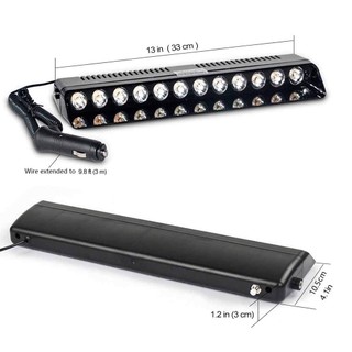 Đèn led 12 Bóng 36w S12V Báo Tín Hiệu Nhấp Nháy Cho Kính Chắn Gió Xe Hơi