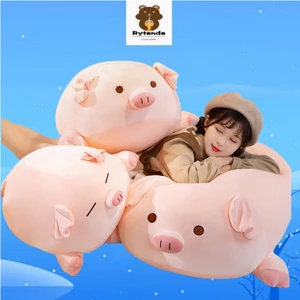 Thú Nhồi Bông Hình Heo Hồng Cỡ Lớn Dễ Thương Cho Bé