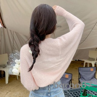 Áo len dệt kim dệt kim màu trơn phía trước mở rộng dành cho nữ