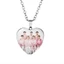 SQ BTS Hàn Quốc Bangtan Boys hình trái tim đá quý Mặt dây chuyền vòng cổ Trang trí trang sức phổ biến Bộ sưu tập idiol